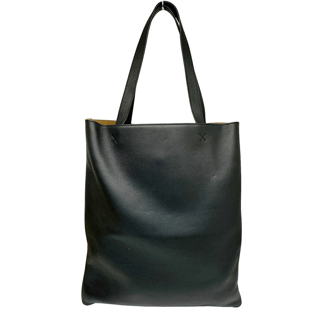 LOEWE Tote Bag Tableware Set Leather Black Spoon Fork